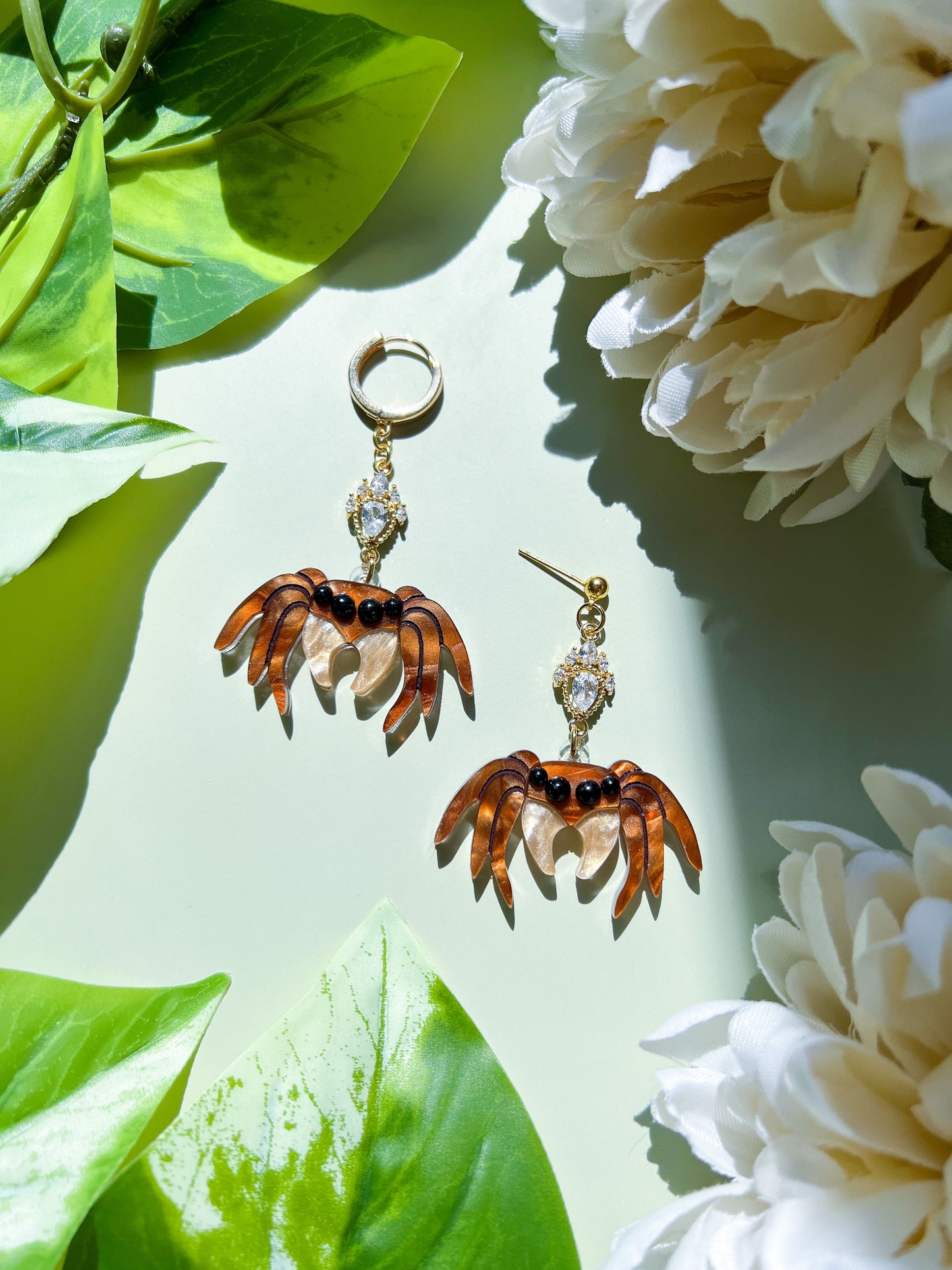 Jumping Spider Earrings