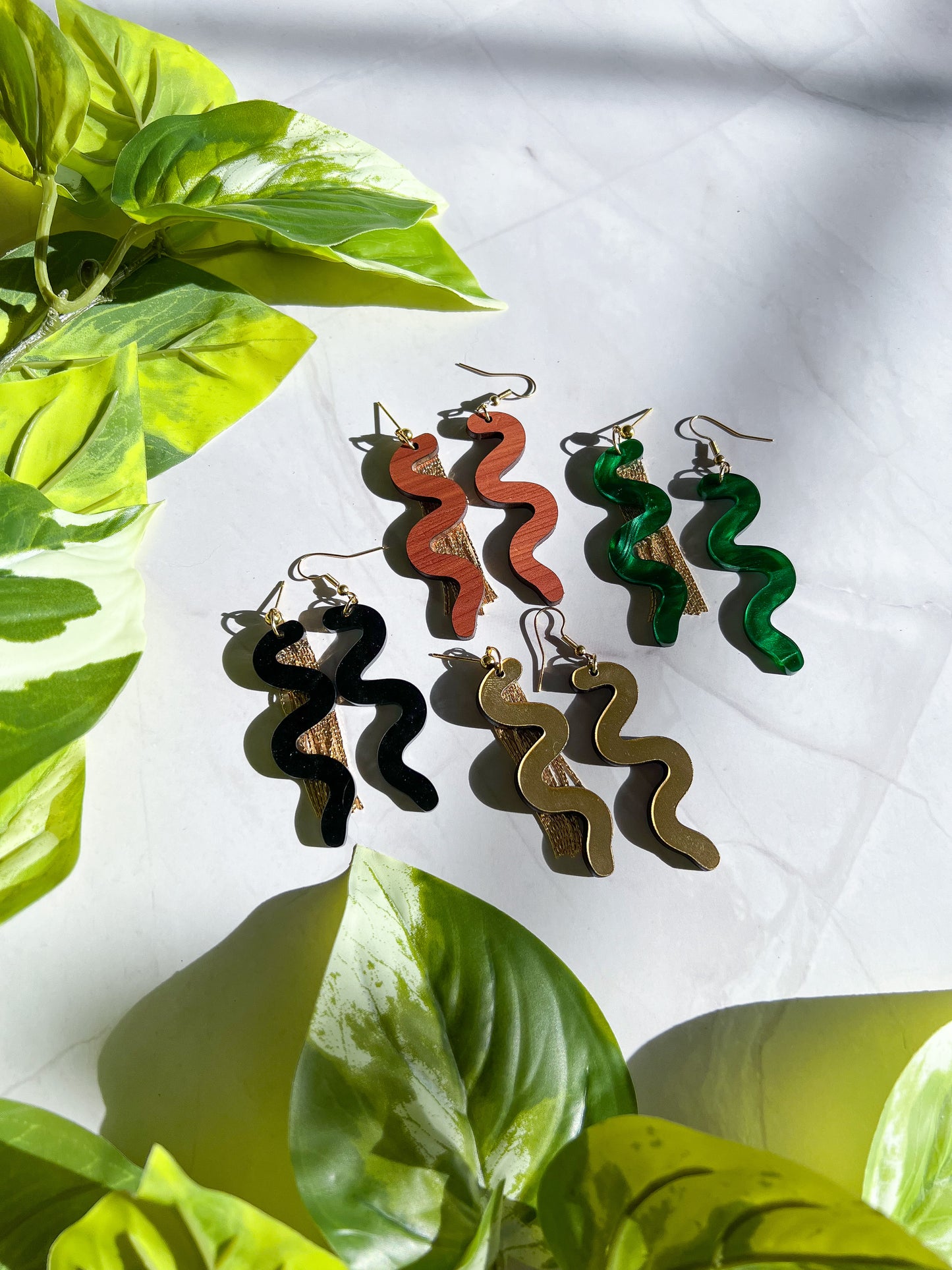 Avant-Garde Squiggle Earrings