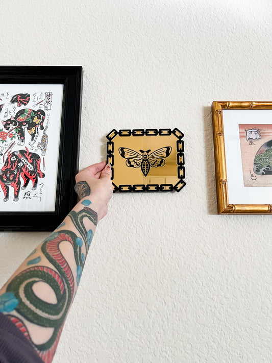 Small Chain Rectangle Mirror