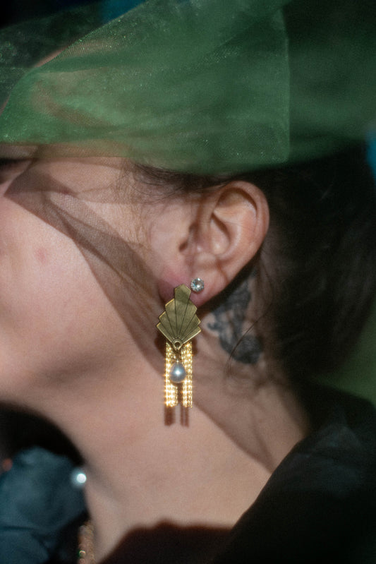 Avant-Garde Deco Earrings