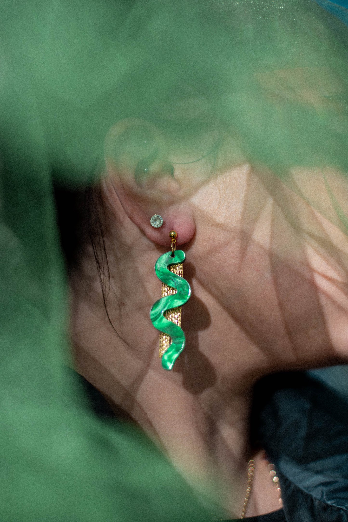 Avant-Garde Squiggle Earrings