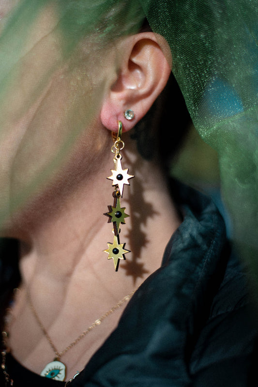Avant-Garde Star Earrings