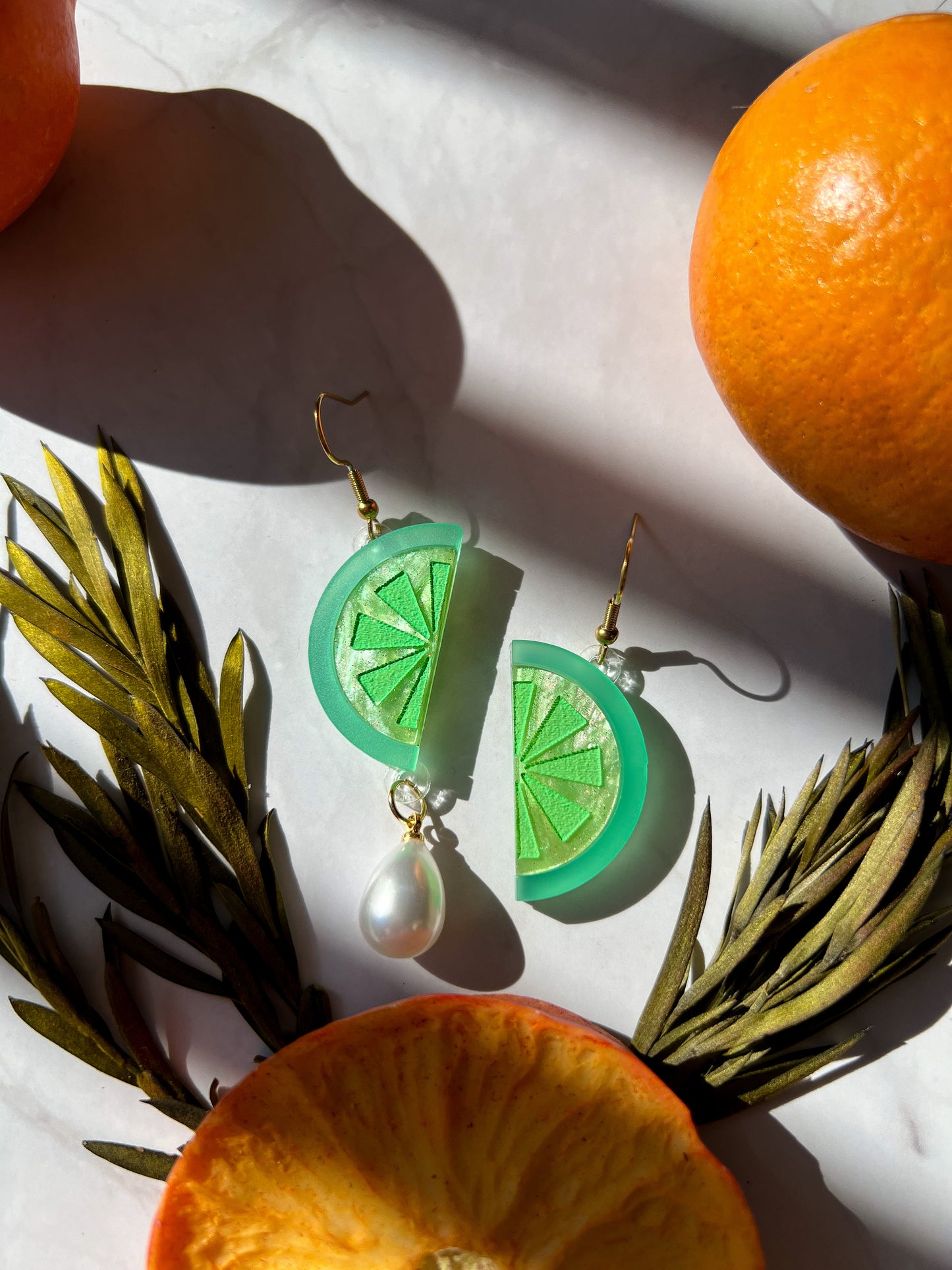 Citrus Wedge Earrings
