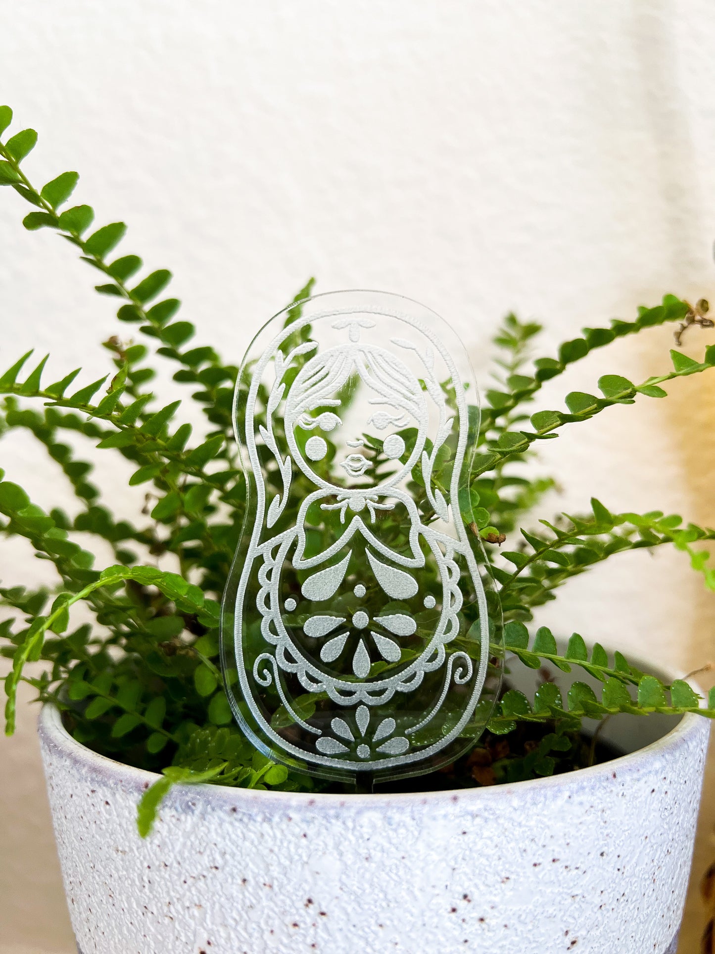 Nesting Doll Plant Stake