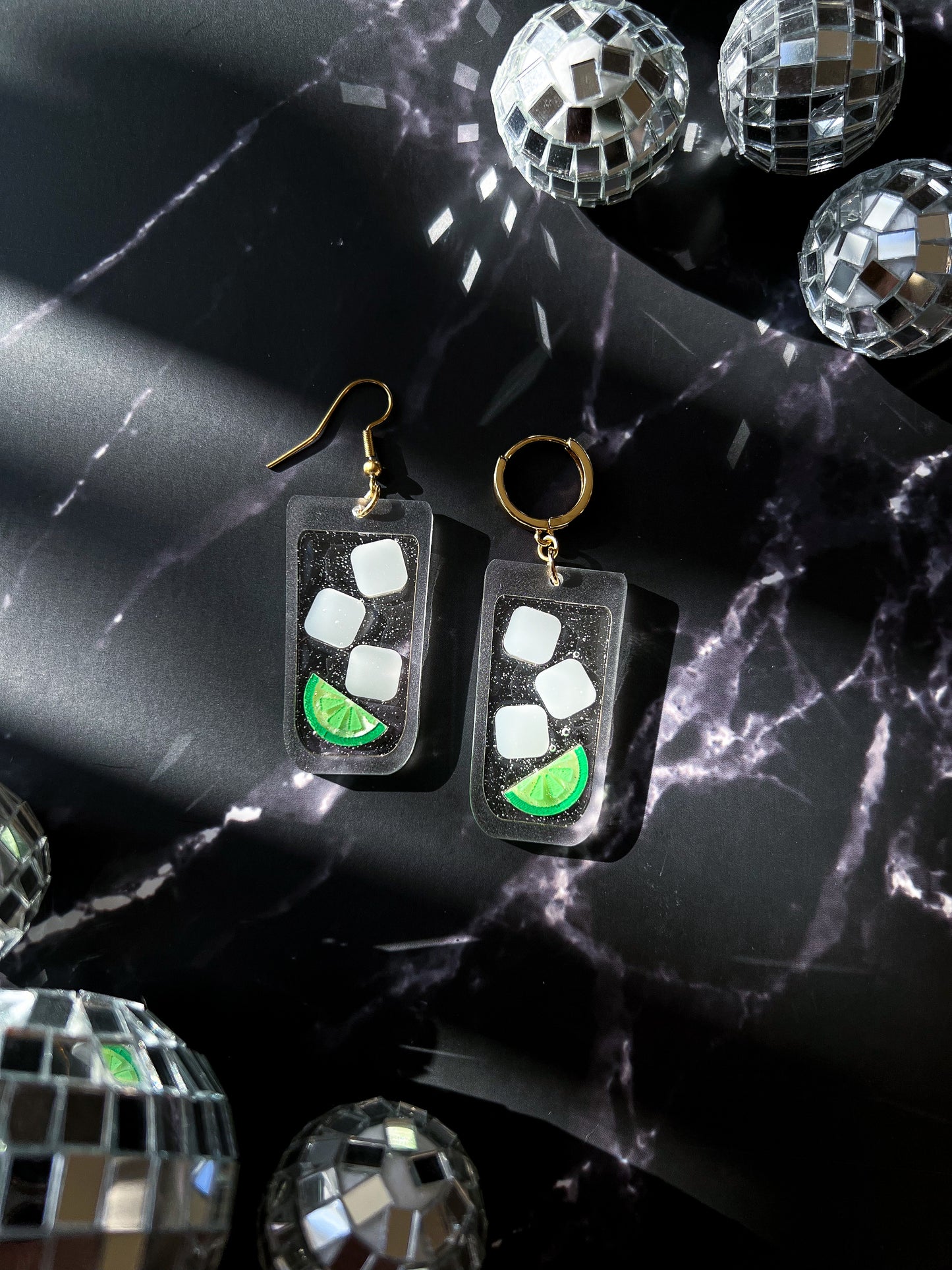 Tequila or Vodka Soda Earrings