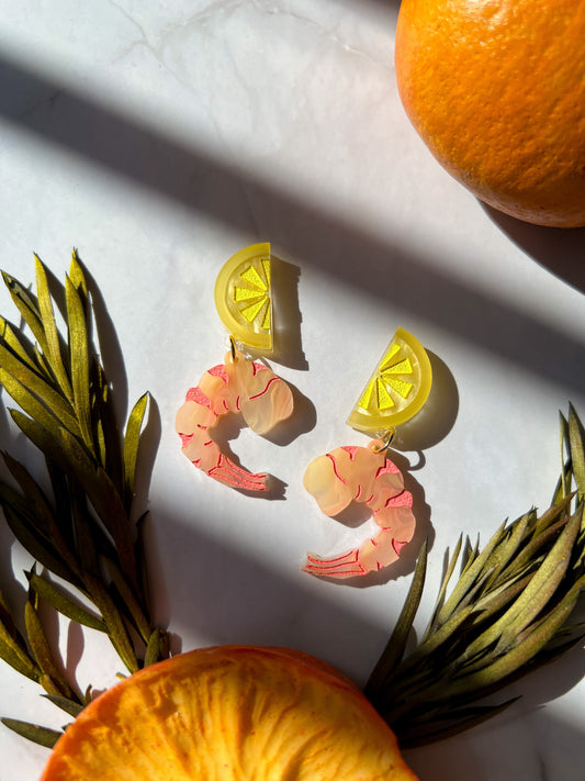 Shrimp Cocktail Earrings