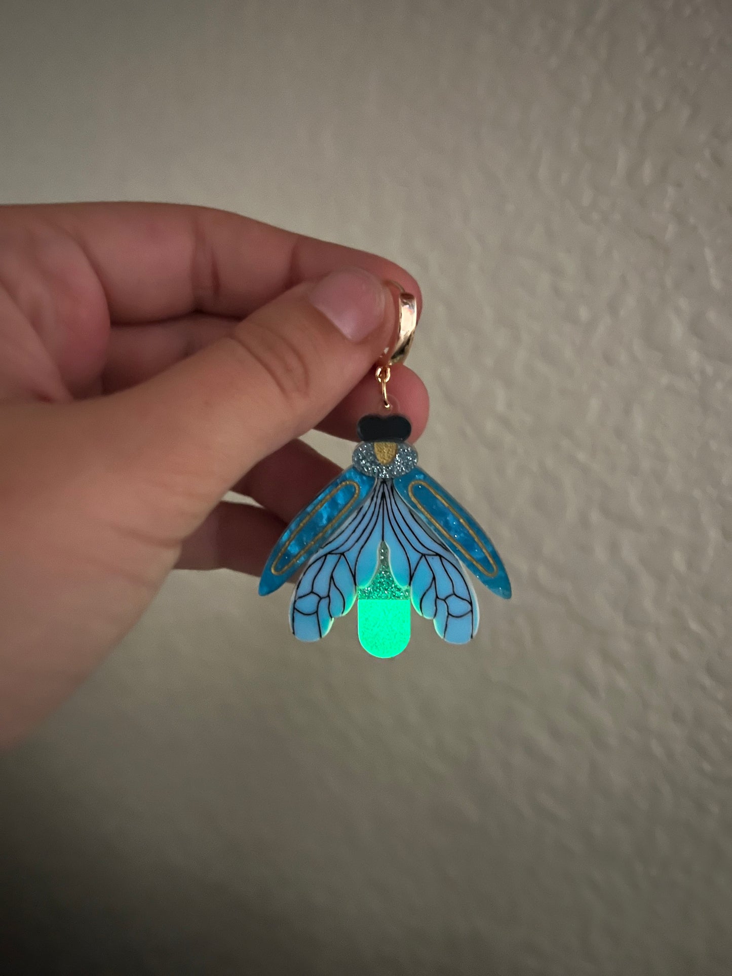 Glow in the Dark Firefly Earrings