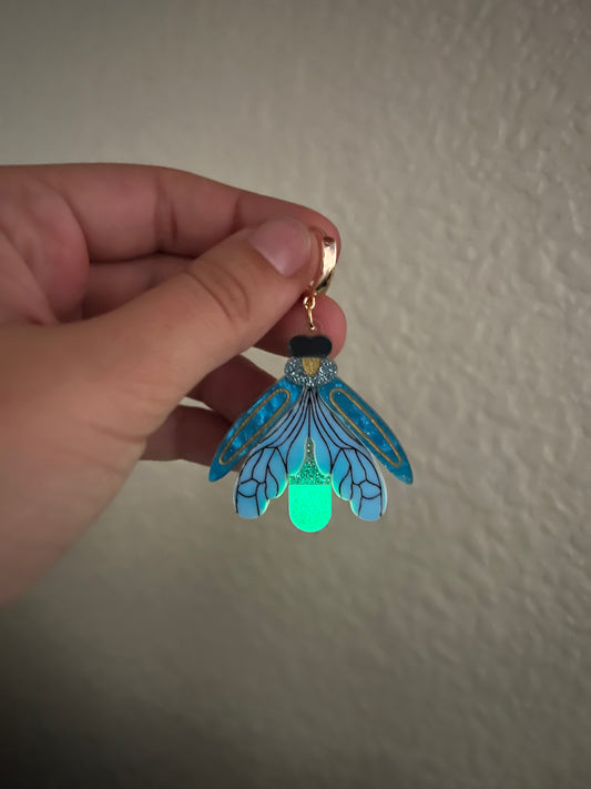 Glow in the Dark Firefly Earrings
