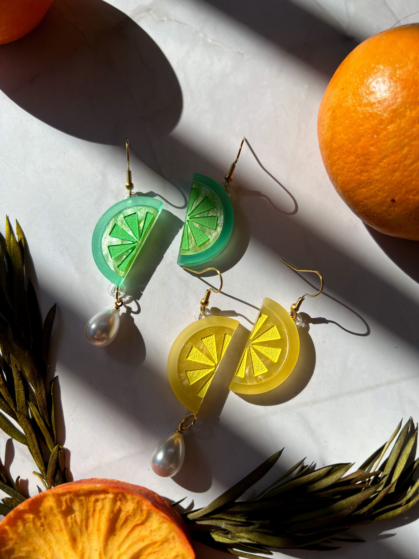 Citrus Wedge Earrings