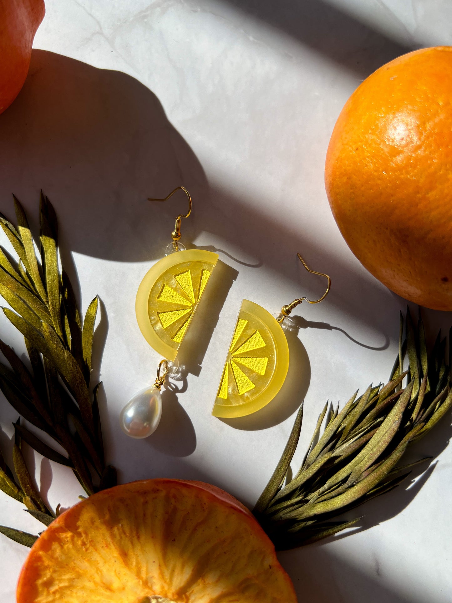 Citrus Wedge Earrings