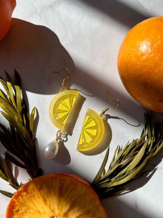 Citrus Wedge Earrings