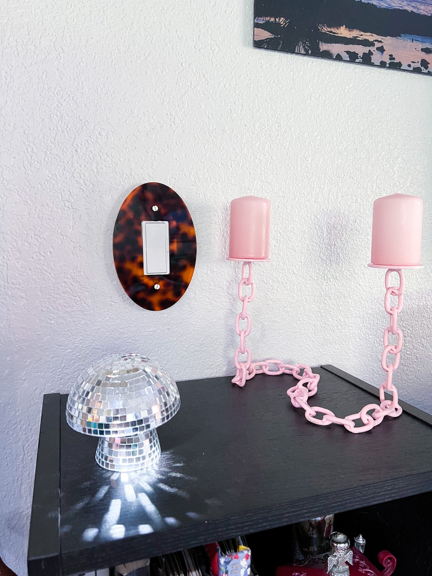 Tortoise Shell Light Switch Cover (regular or flats)