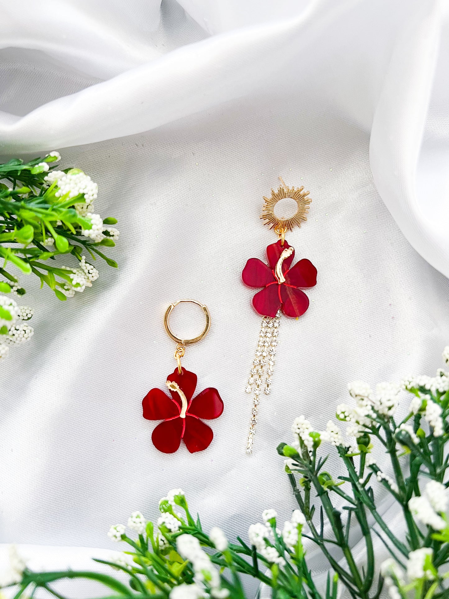 Hibiscus Earrings