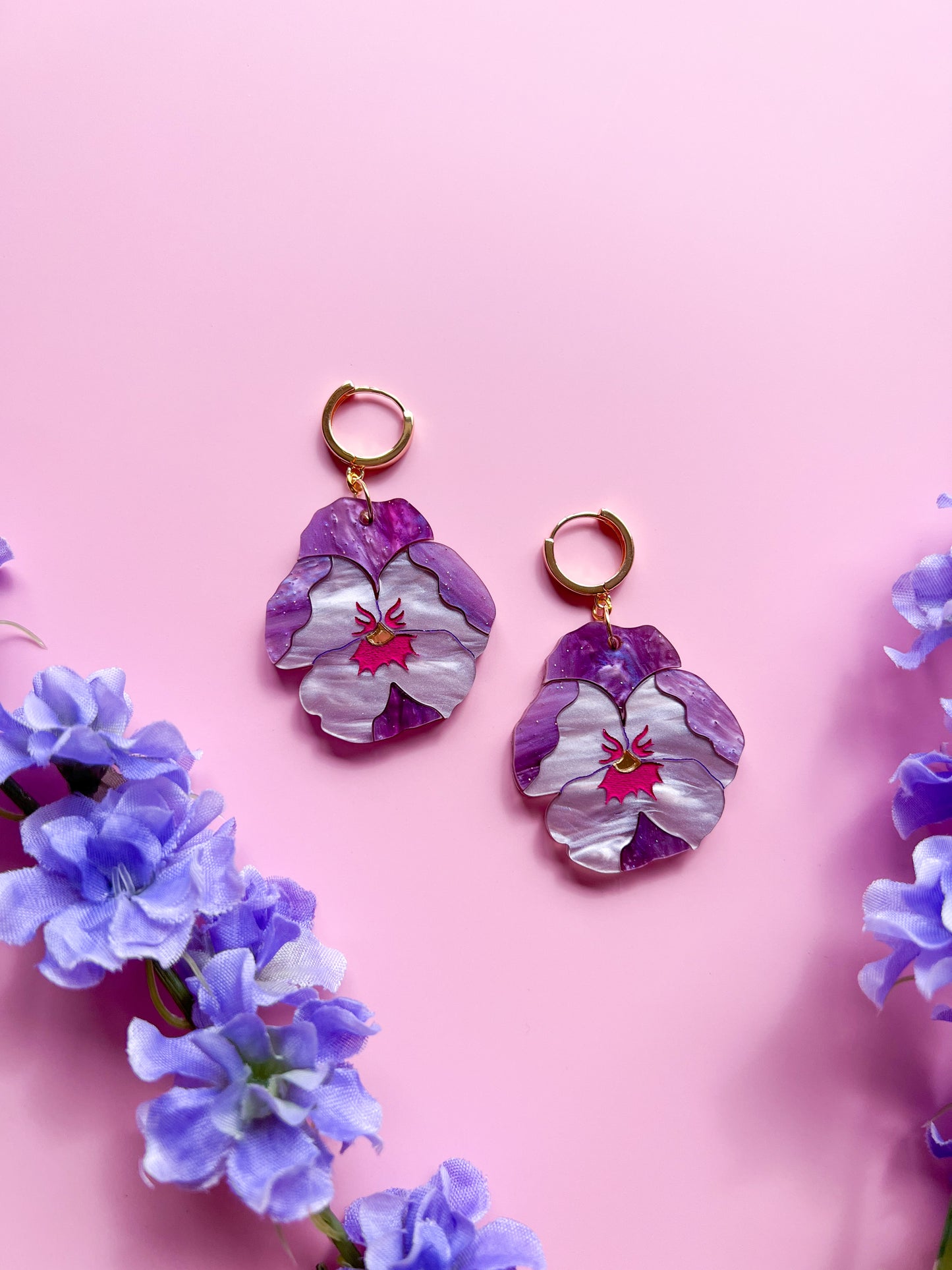 Pansy Earrings