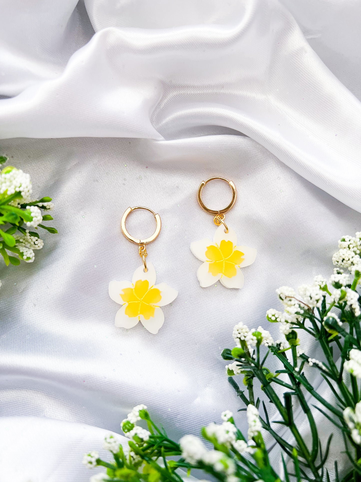 Plumeria Earrings