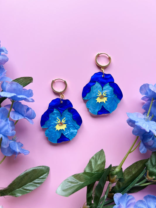 Pansy Earrings