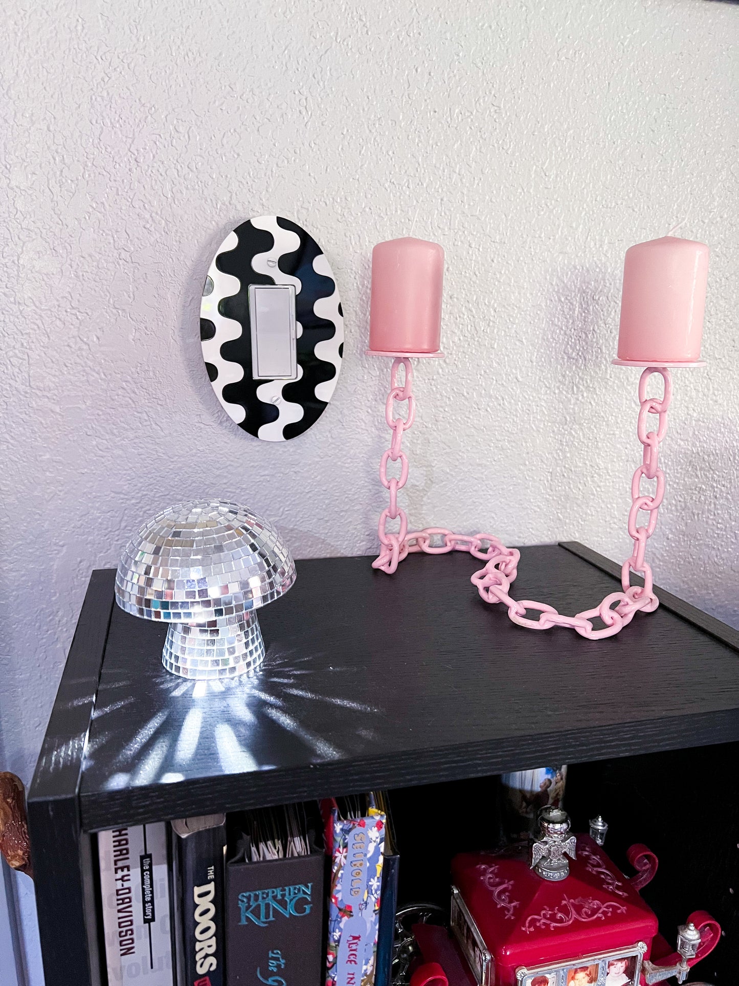 Wavy Light Switch Cover (regular or flats)