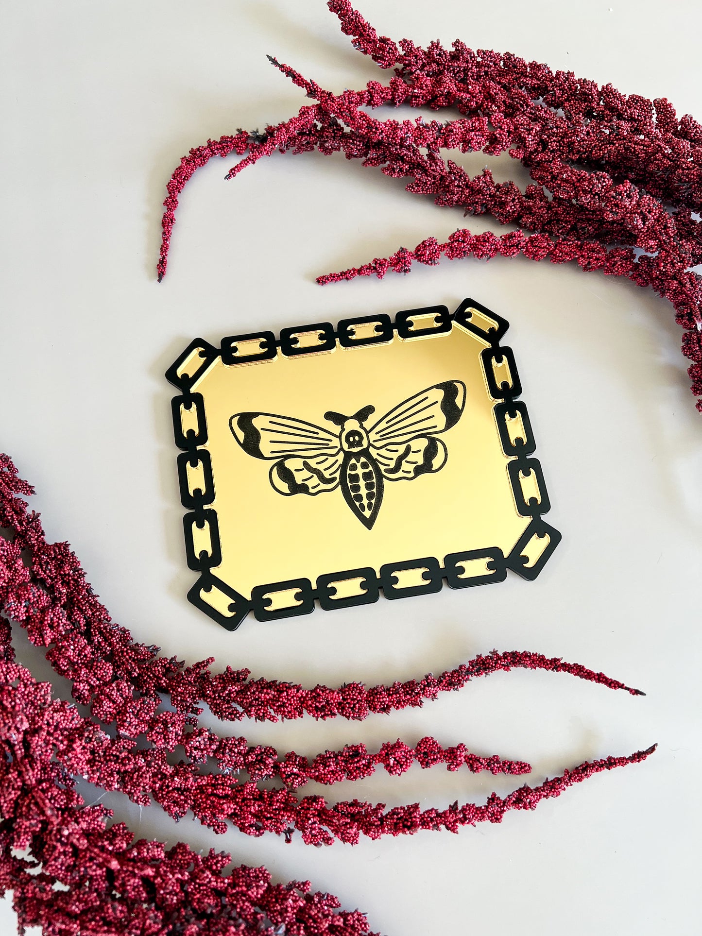 Small Chain Rectangle Mirror