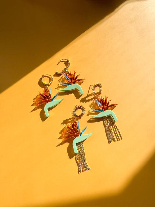 Birds of Paradise Earrings