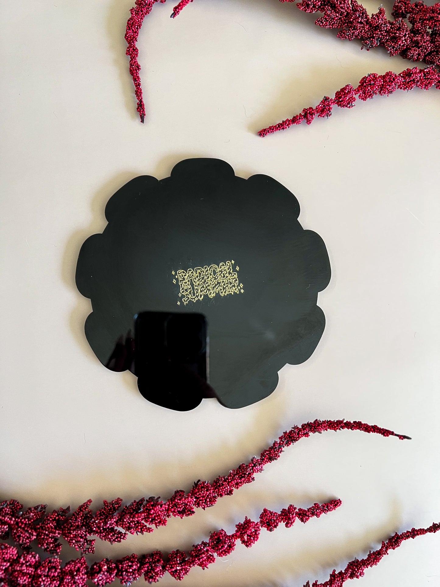 Large Chain Circle Mirror
