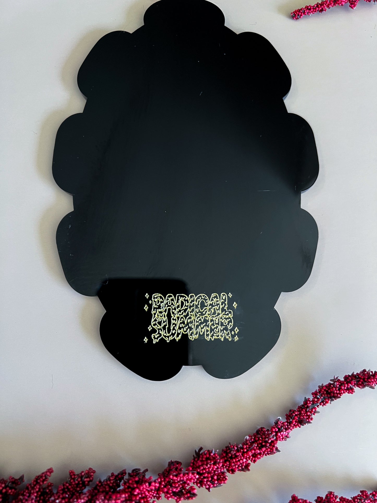 Small Chain Oval Mirror