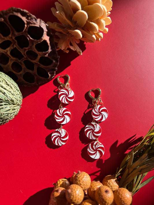 Peppermint Candy Earrings