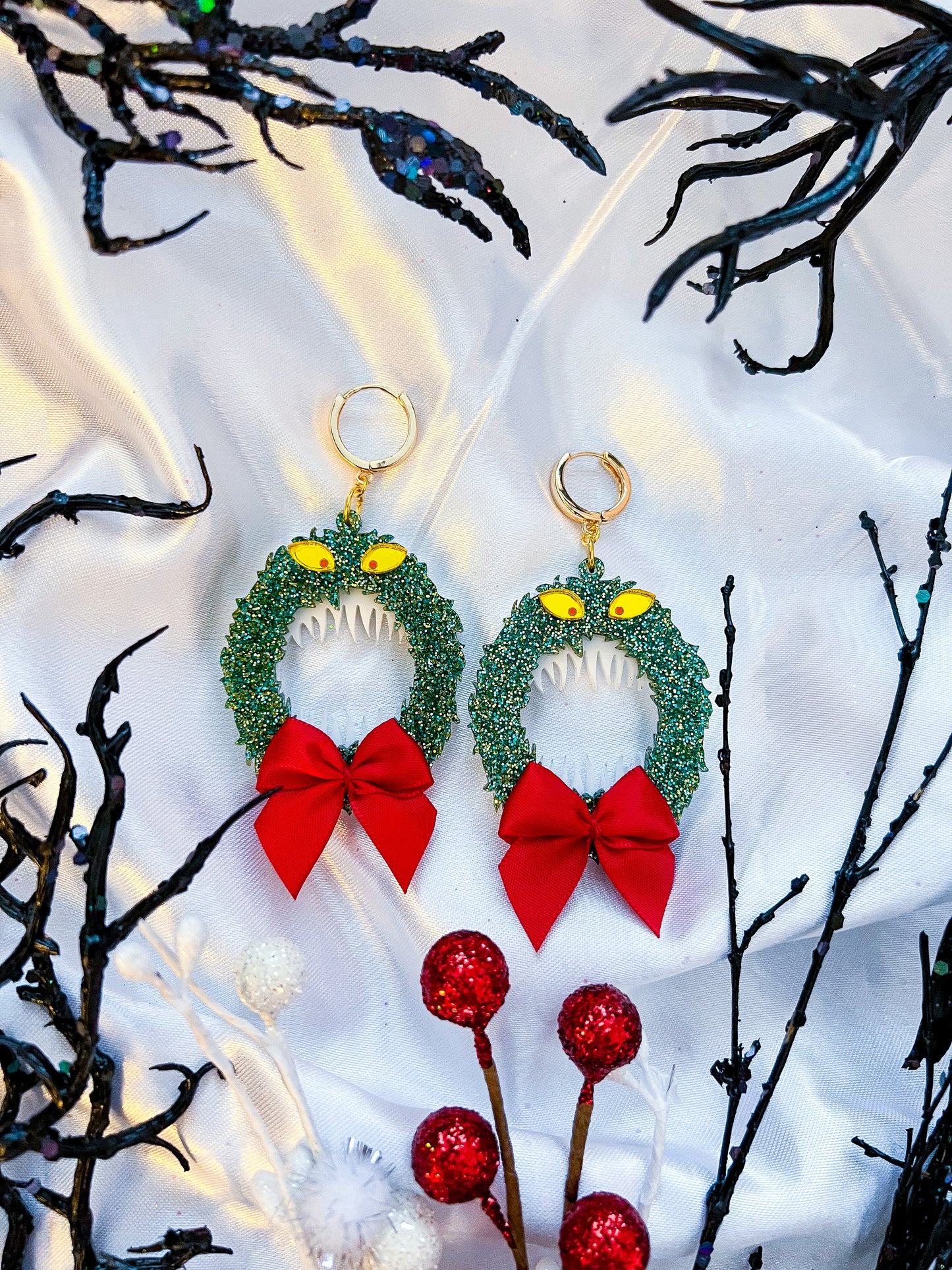 Monster Wreath Earrings