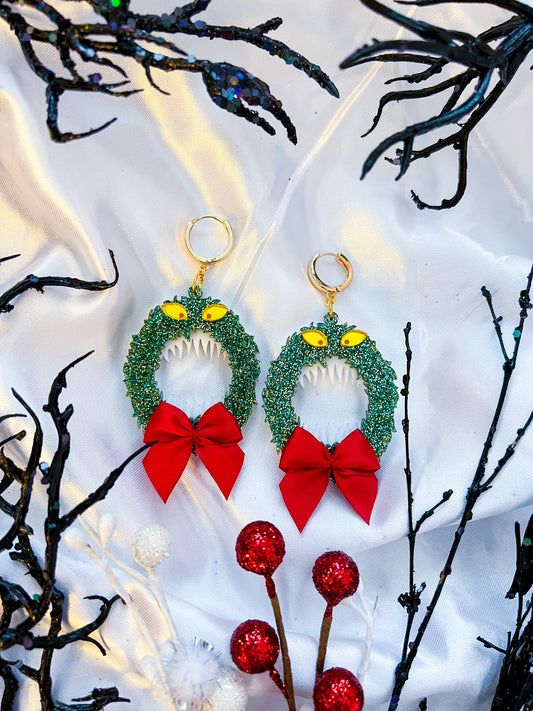 Monster Wreath Earrings