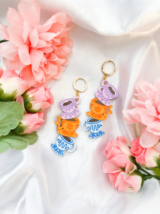 Mad Tea Party Cup Earrings